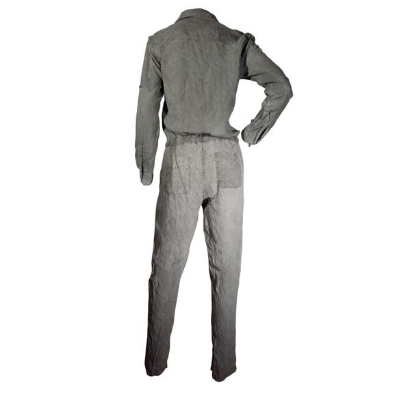 Cloth & Stone Light Green Long Sleeve Jumpsuit 100% Tencel Size Small - Picture 3 of 5